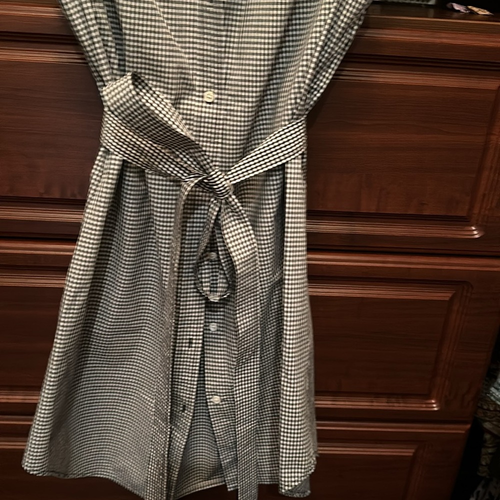 Frame size small gingham black and white belted dress - Picture 4 of 4